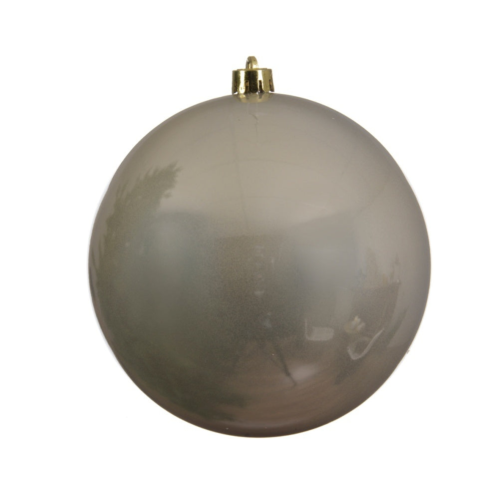 Kerstbal glanzend | plastic | parel | 20cm