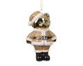 Kersthanger beer | onbreekbaar | goud met glitters | 11,6cm