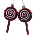 Kersthanger kerstlolly rood/wit | onbreekbaar | set van 2 | 9cm