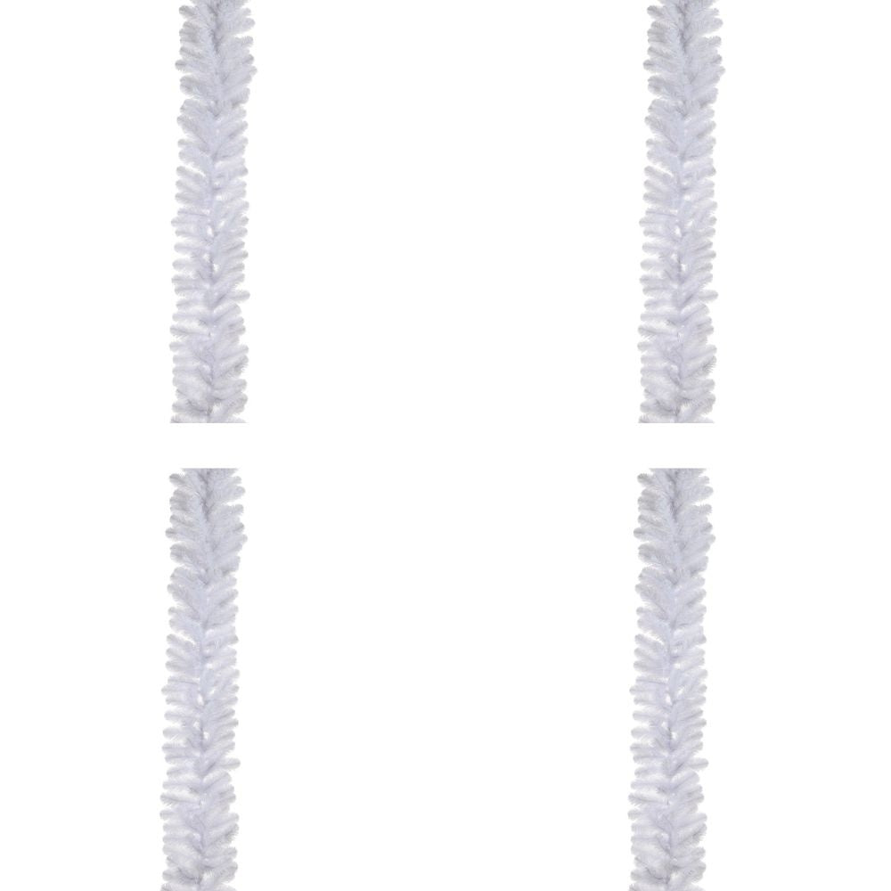 Icelandic kerstguirlande set van 2 | wit | 180cm