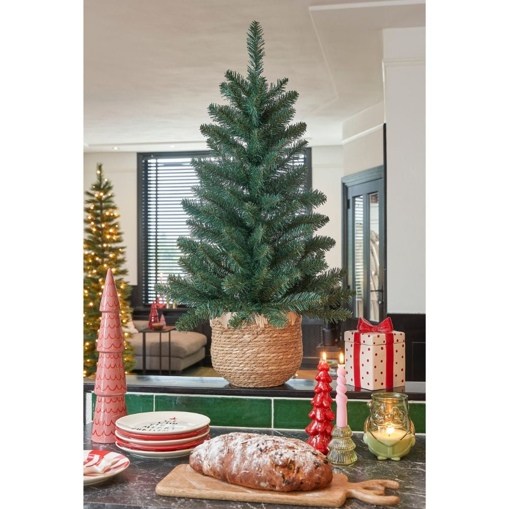 Riverton kerstboompje in pot 90xø58cm | groen