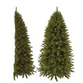 Forest Frosted halve/muur kunstkerstboom 230xø124cm | groen met bevroren details