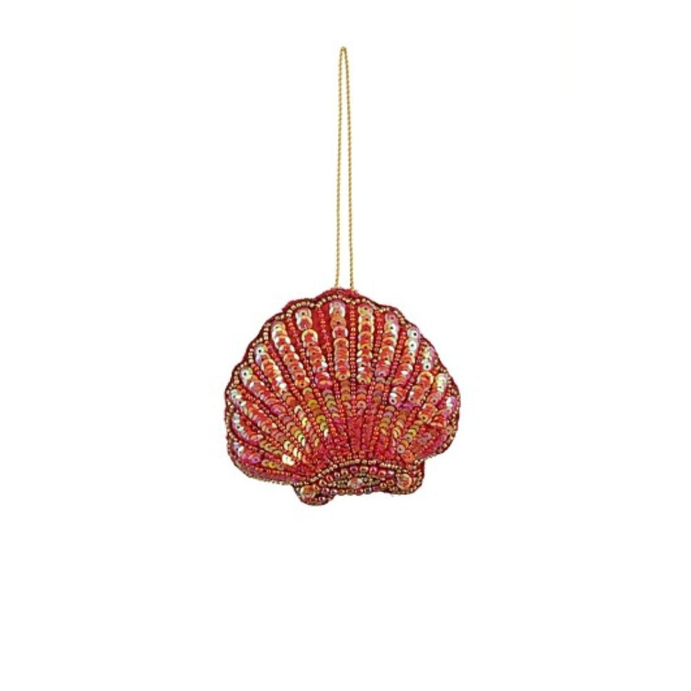 Kersthanger roze schelp | 10cm