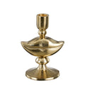 Kandelaar lippen goud - l10,5xb8,5xh15cm