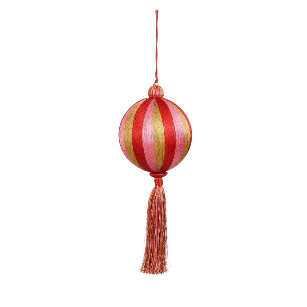 Kersthanger met gouden hangkwast | 12cm