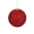 Kerstbal | onbreekbaar | rood | 15cm