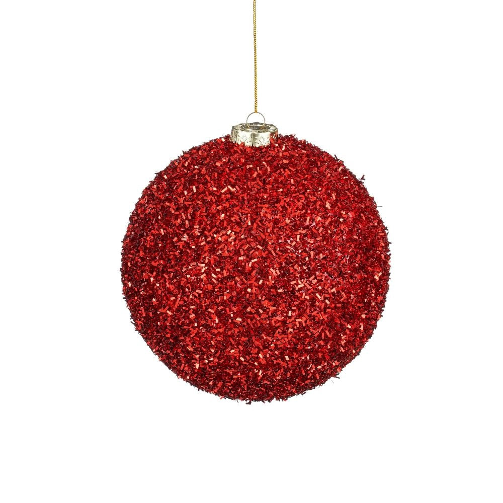 Kerstbal | onbreekbaar | rood | 15cm