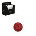 Kerstbal | onbreekbaar | rood | 8cm