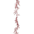 Slinger bladeren | polystyreen | rood | 180cm
