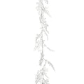 Slinger bladeren | polystyreen | zilver | 180cm