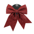 Kerststrik | polyester | donkerrood | 28cm