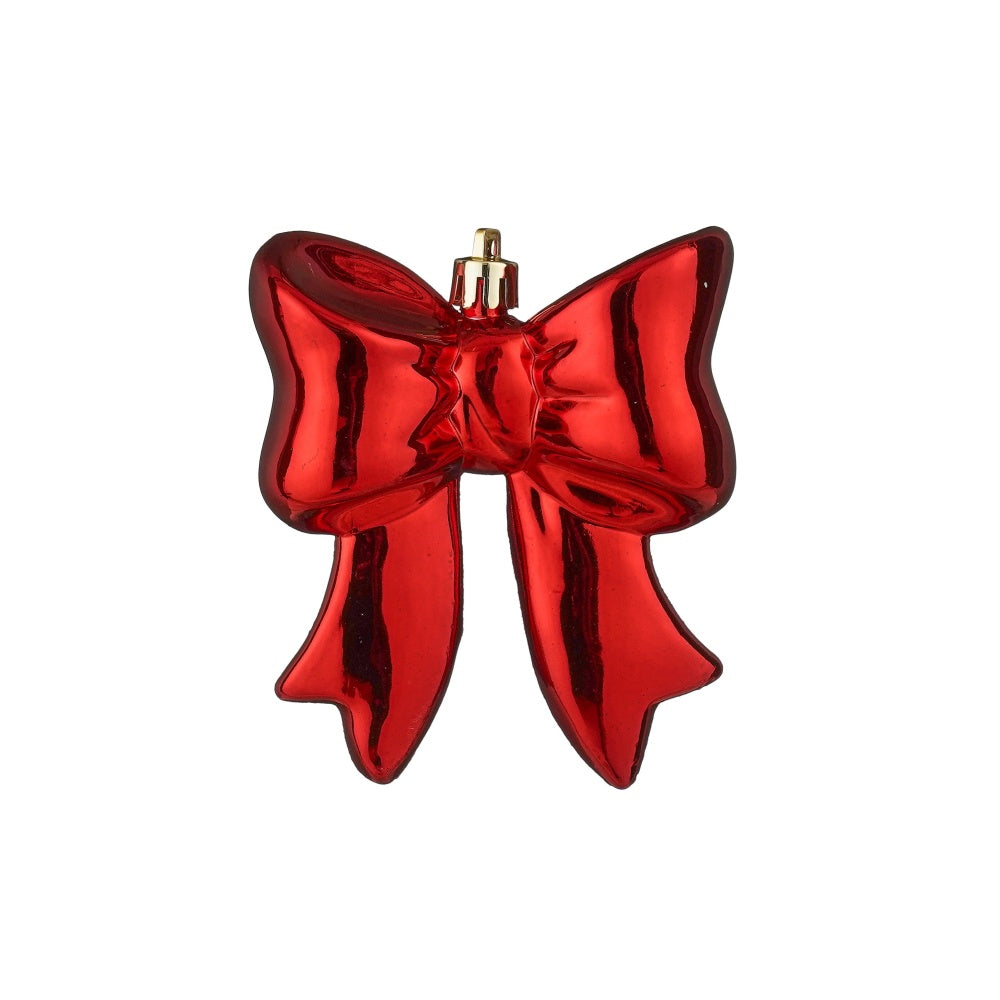 Kersthanger strik | onbreekbaar | rood | 10cm
