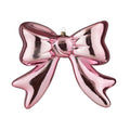 Kersthanger strik | onbreekbaar | roze | 20cm