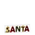 Kerstslinger kerstman | 5-delig | onbreekbaar | goud/rood/donkergroen | 10cm