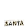 Kerstslinger kerstman | 5-delig | onbreekbaar | goud/zilver | 10cm