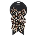 Kerststrik met dierenprint | polyester | wit | set van 2 | 13cm