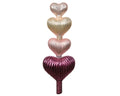 Piek van glas | glanzend/mat met suikereffect | multicolor | 31cm