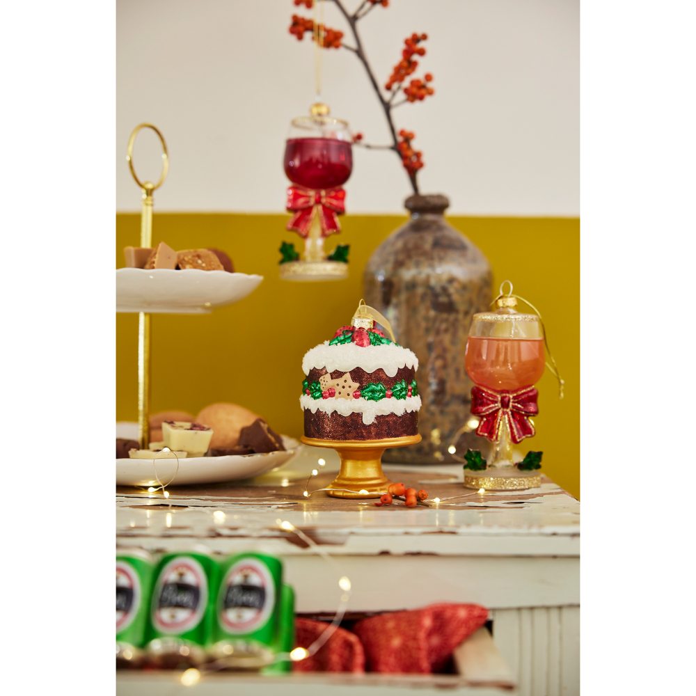 Kersthanger mixbox | 3-delig | glas | diverse kleuren | 8,7cm