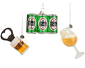 Kersthanger mixbox | 3-delig | glas | diverse kleuren | 8,7cm