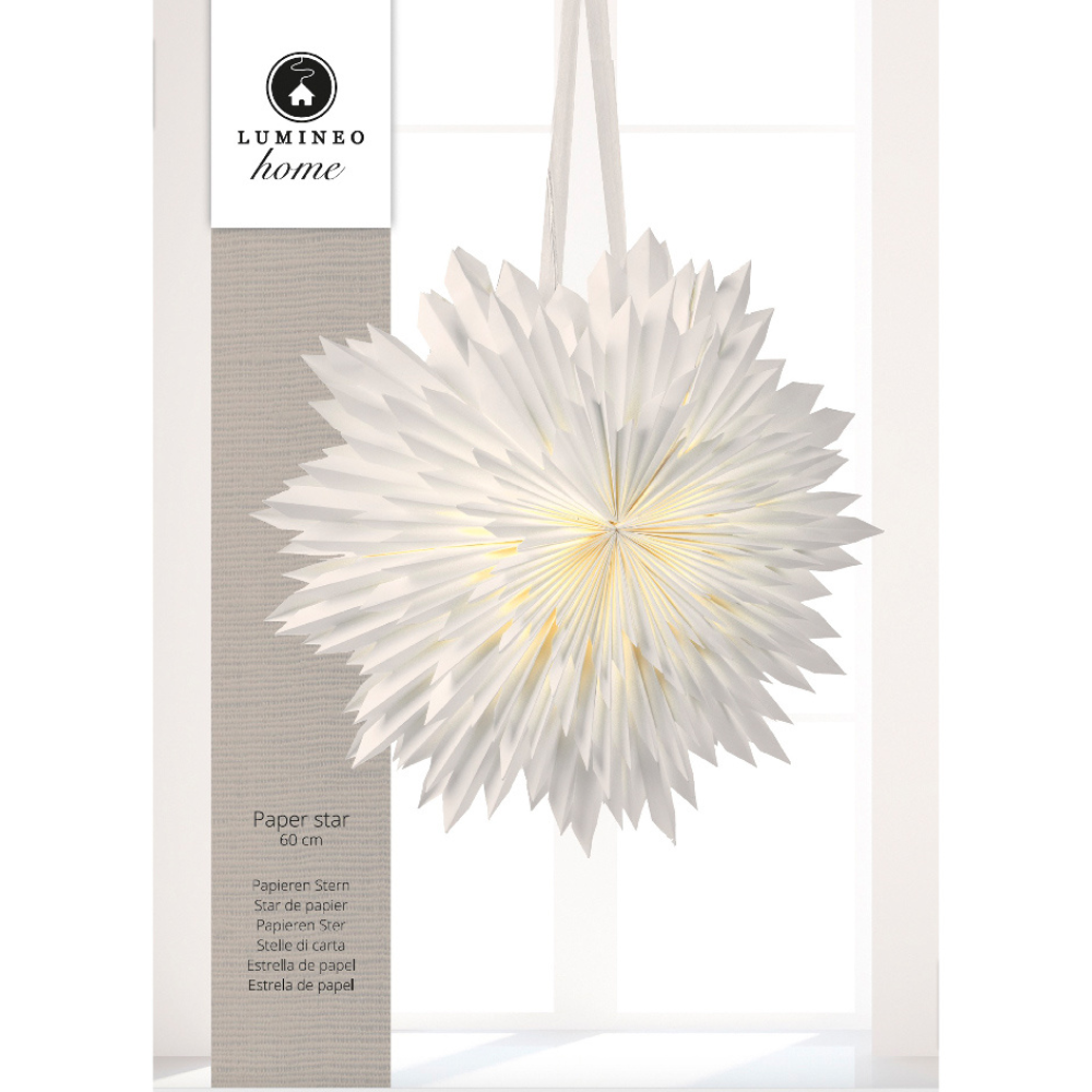 Sneeuwvlok van papier | wit | 60cm