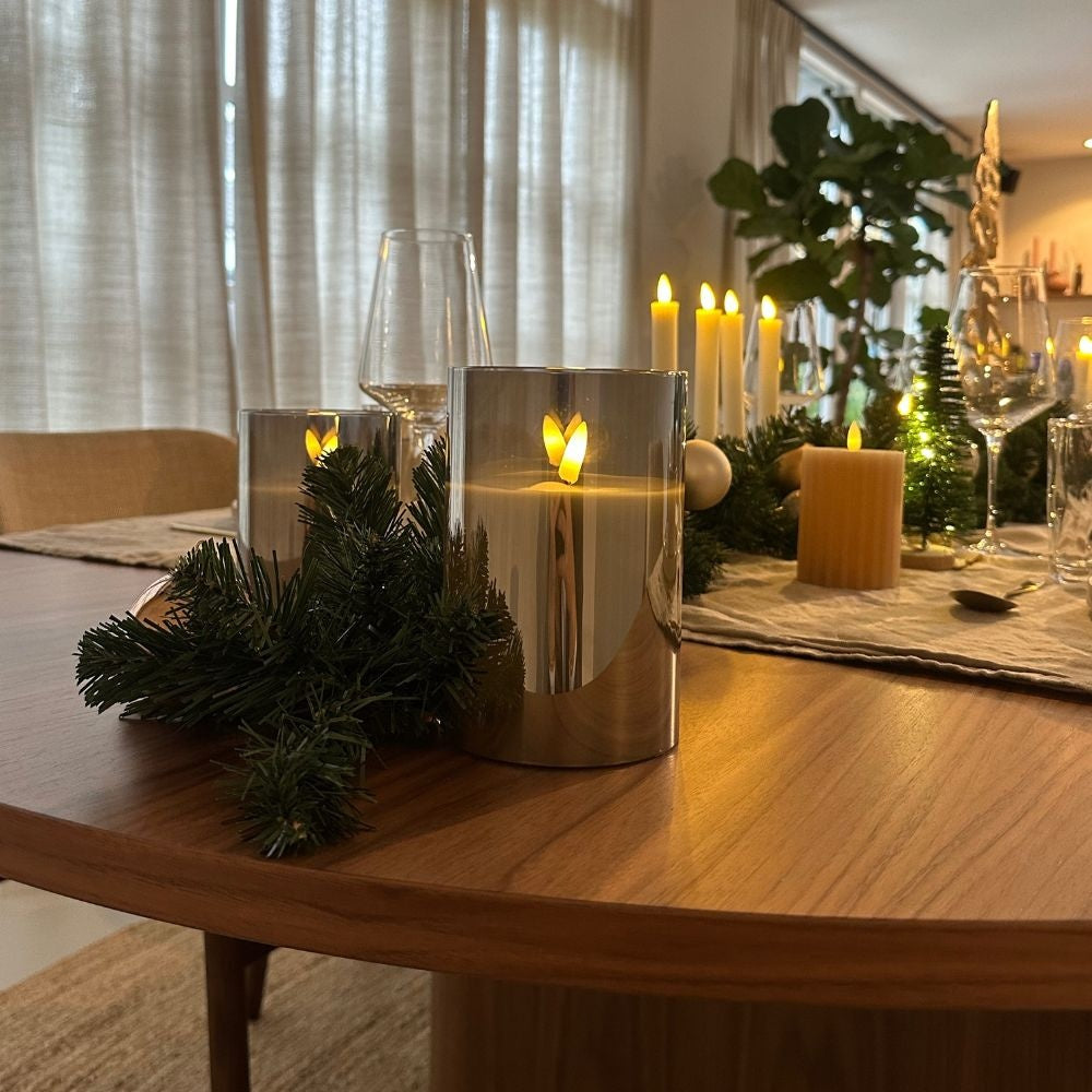 Norton kerstguirlande | groen met LED lampjes | 180cm