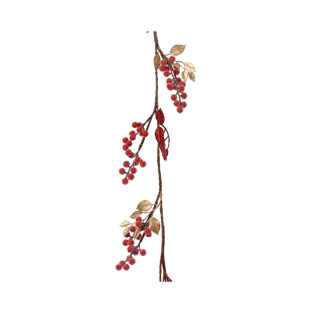 Kerstslinger besjes | foam | rood | 120cm