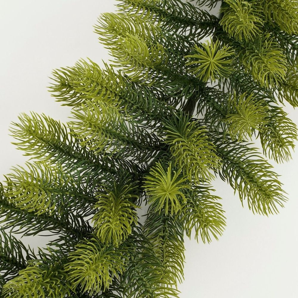 Nigata premium kerstguirlande | groen | 180cm