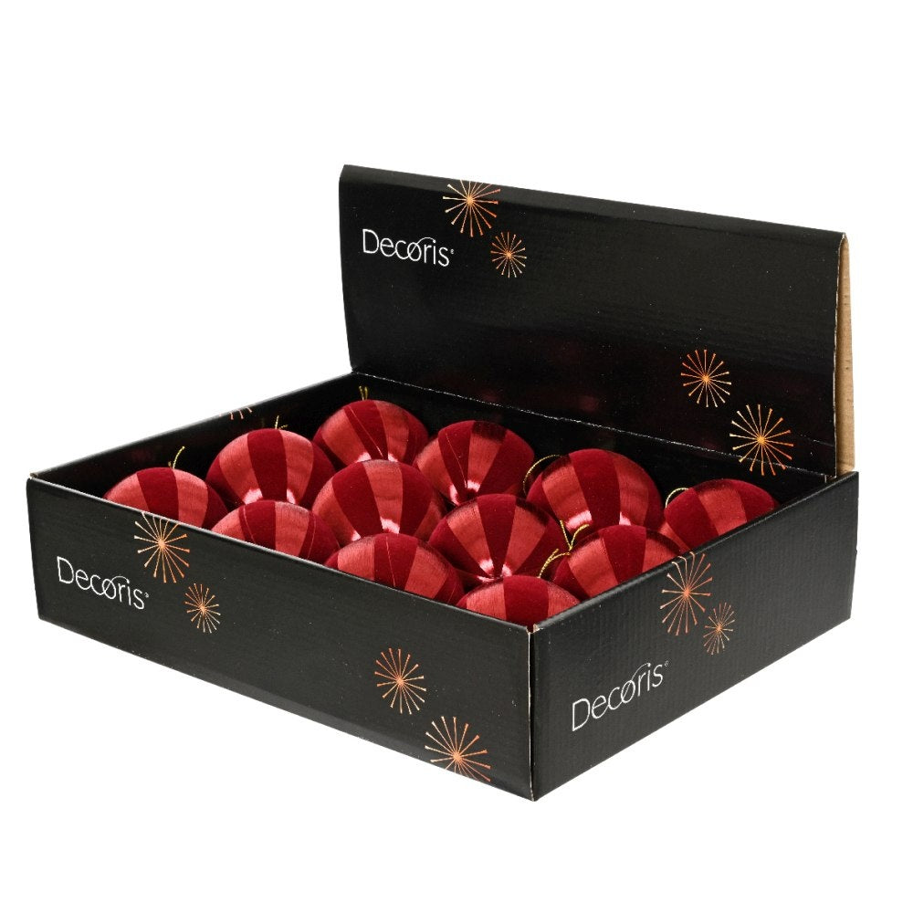 Kerstbal | foam | rood/ossenbloed | 8cm