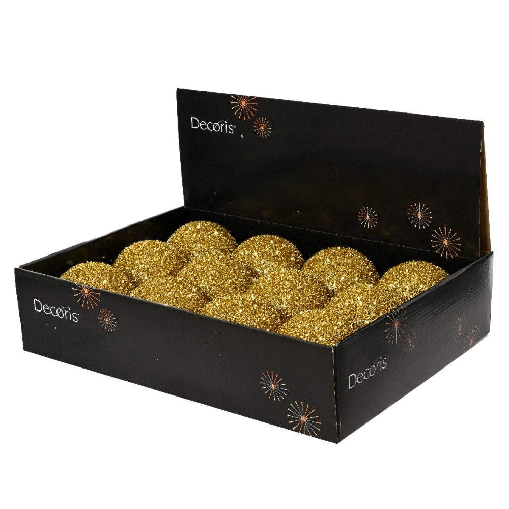 Kerstbal | foam | goud | 10cm