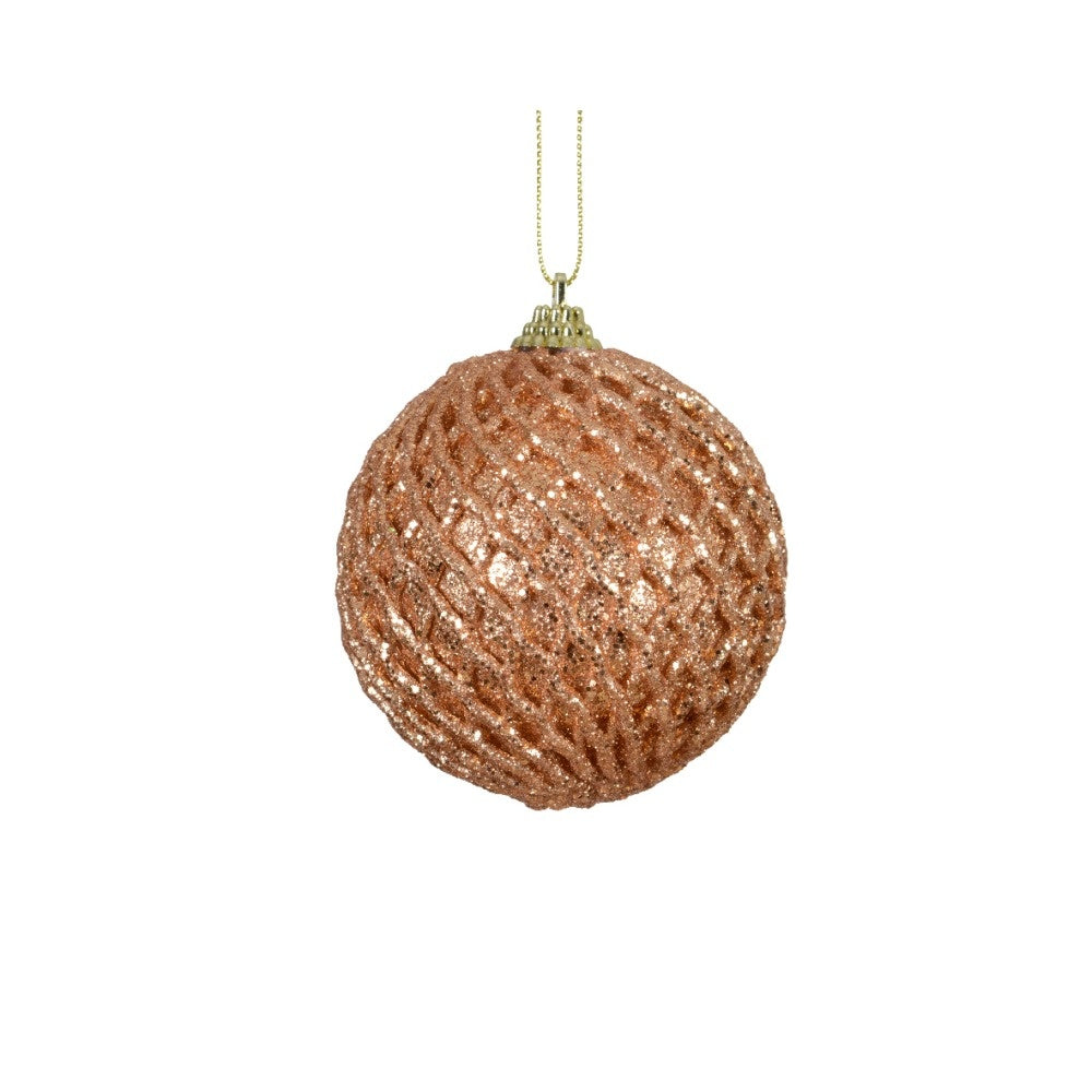 Kerstbal | foam | cognac | 8cm