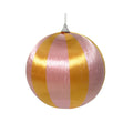 Kerstbal | foam | goud/roze | 6cm