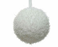 Kerstbal ijs | foam | wit | 10cm