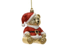 Kersthanger beer | onbreekbaar | rood/goud | 10,9cm