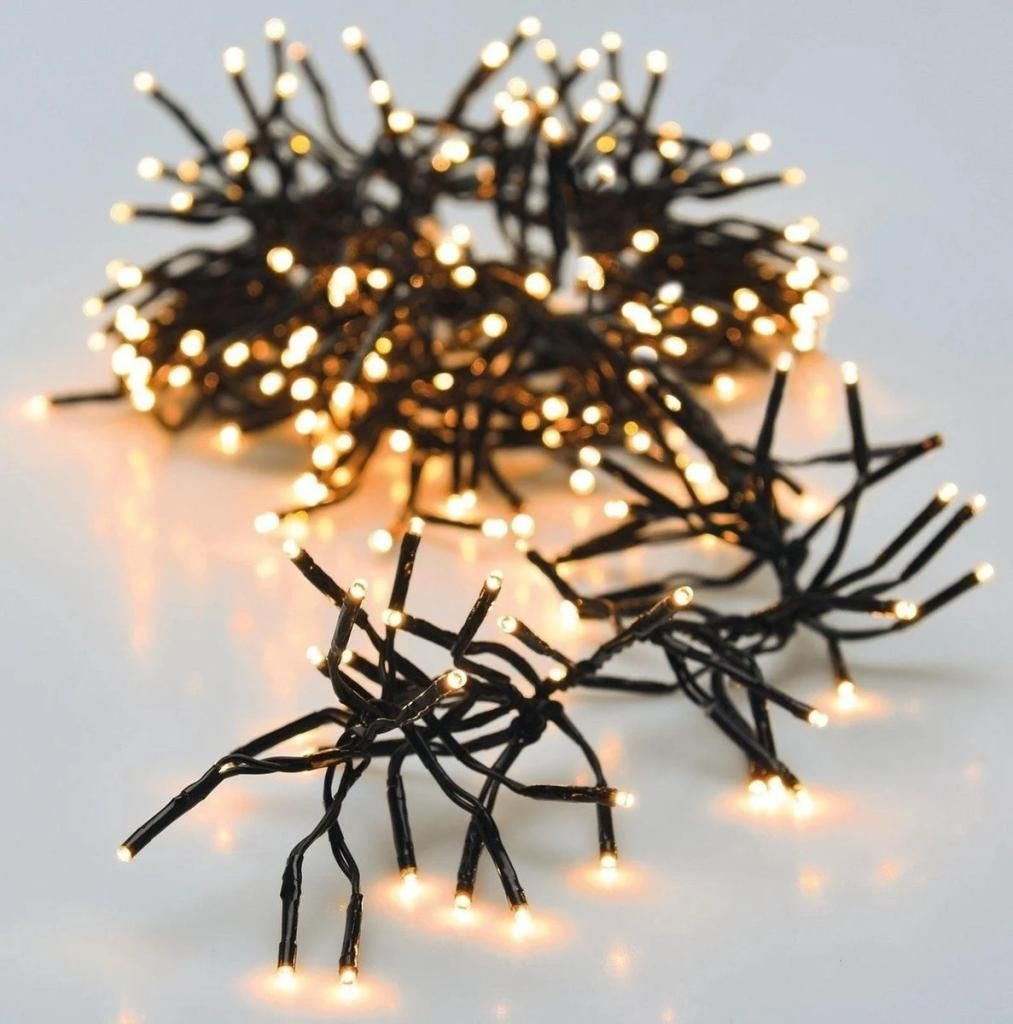 Kerstverlichting cluster | 1512 LED lampjes | extra warm wit | 11m
