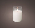 LED kaars | glas & wax | wit/warm wit | ø10x15cm