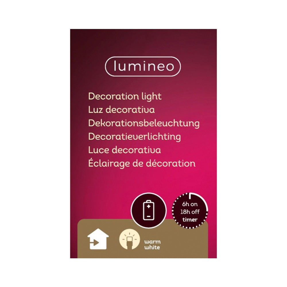 Kerstman op rendier | met LED verlichting | polyresin | bruin | 33,5cm
