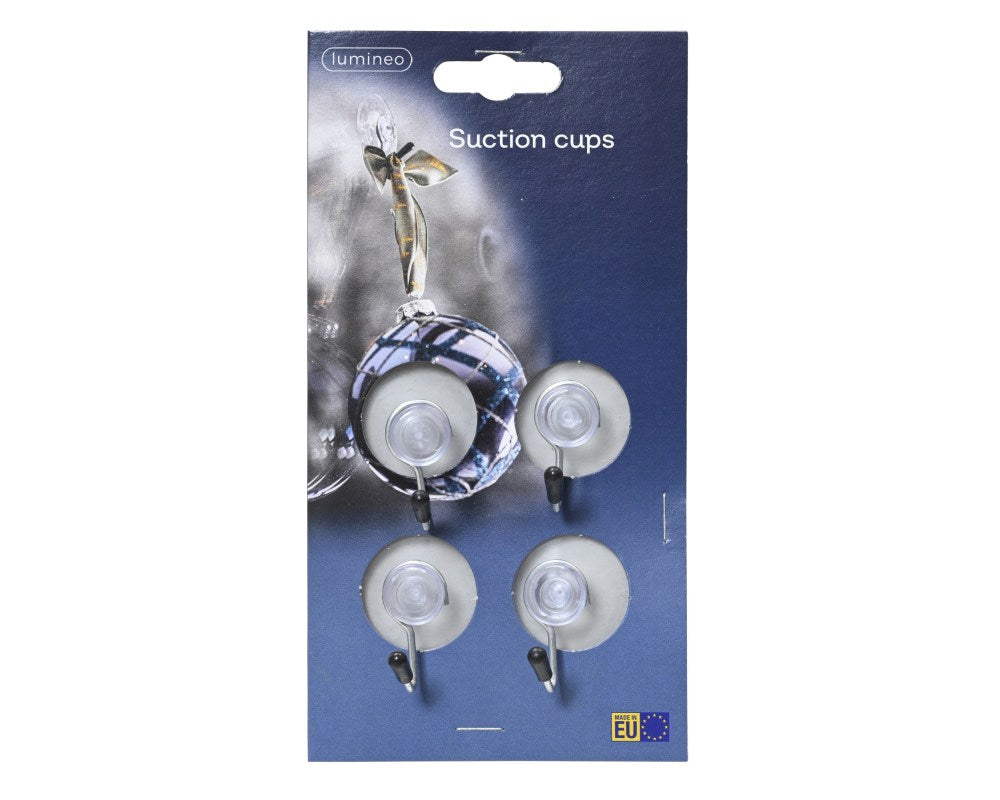 Ophanghaken voor buiten | kunststof | wit | set van 4 | 3,5cm