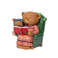Beer met boek | polyresin | LED lampjes | 22cm