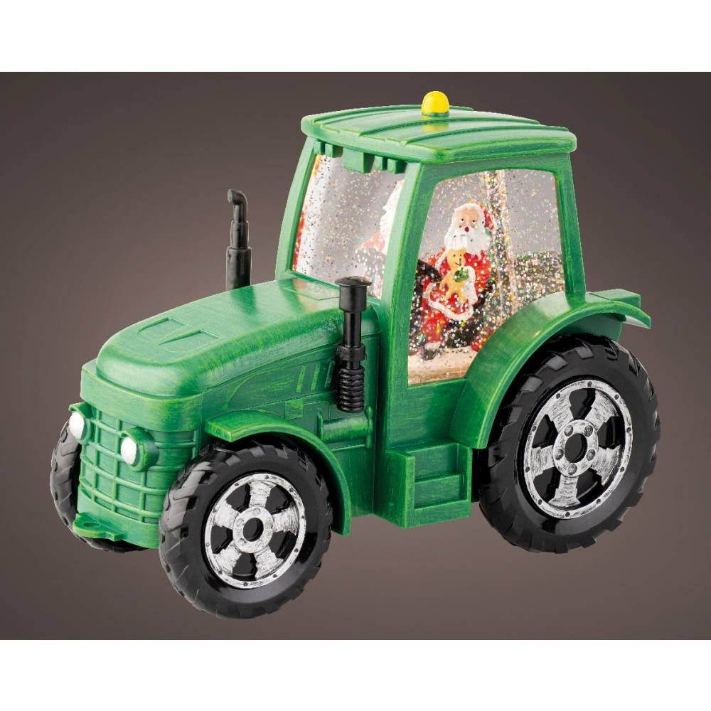 Sneeuwbol tractor | groen | 17cm
