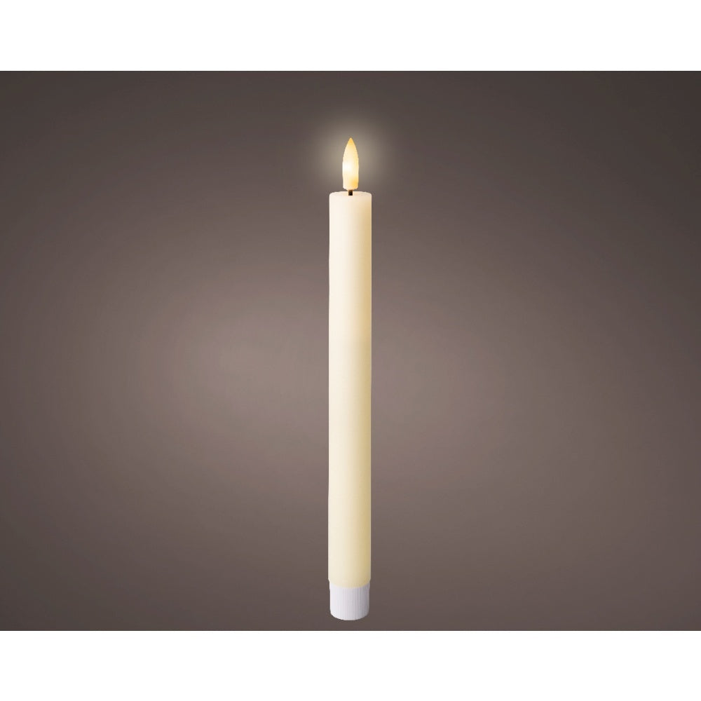 LED dinerkaars | wax | creme/warm wit | ø2,2x24,5cm