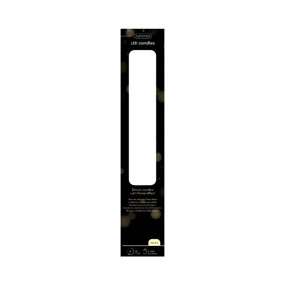 LED dinerkaars | wax | creme/warm wit | ø2,2x24,5cm