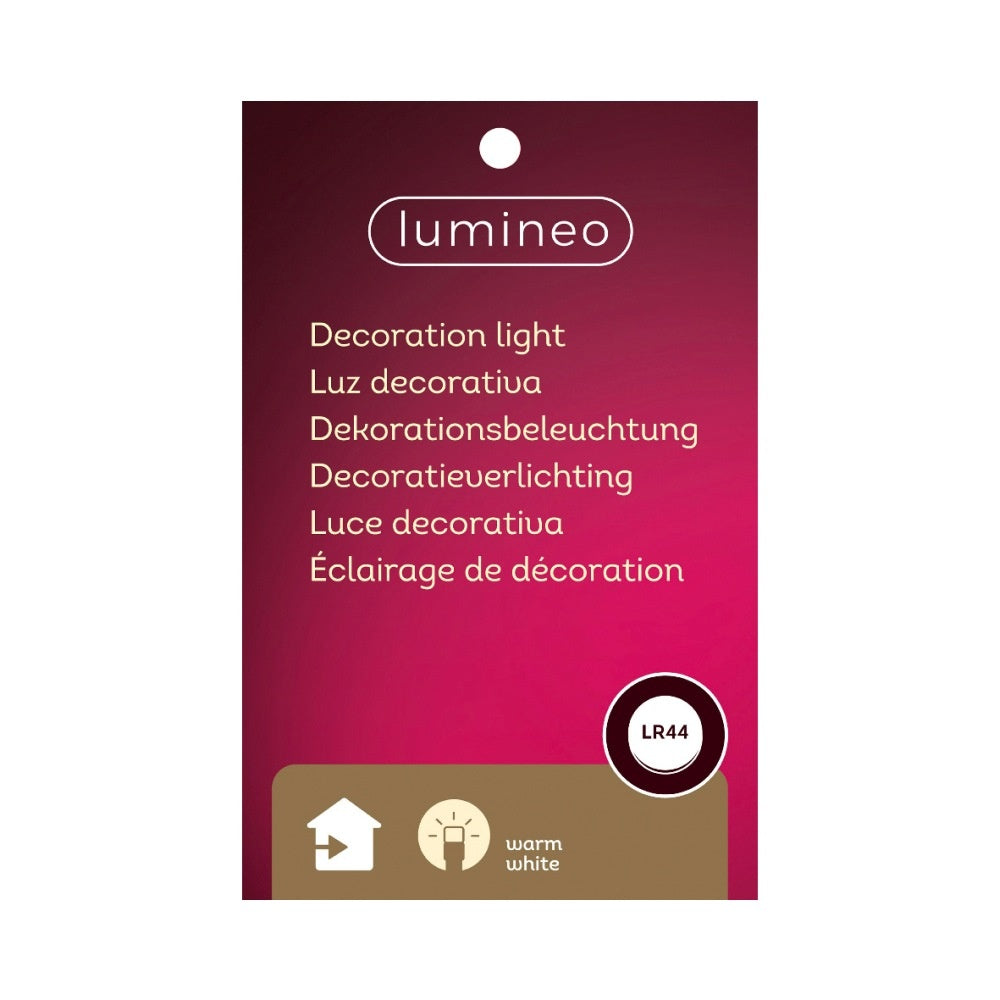 Kersthuisje | porselein | wit met LED lampjes | 15,5cm