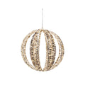 Bal met verlichting | kunststof | goud/warm wit | 40cm