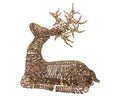 Rendier voor buiten | 630 LED lampjes | bruin/klassiek warm wit | 88cm