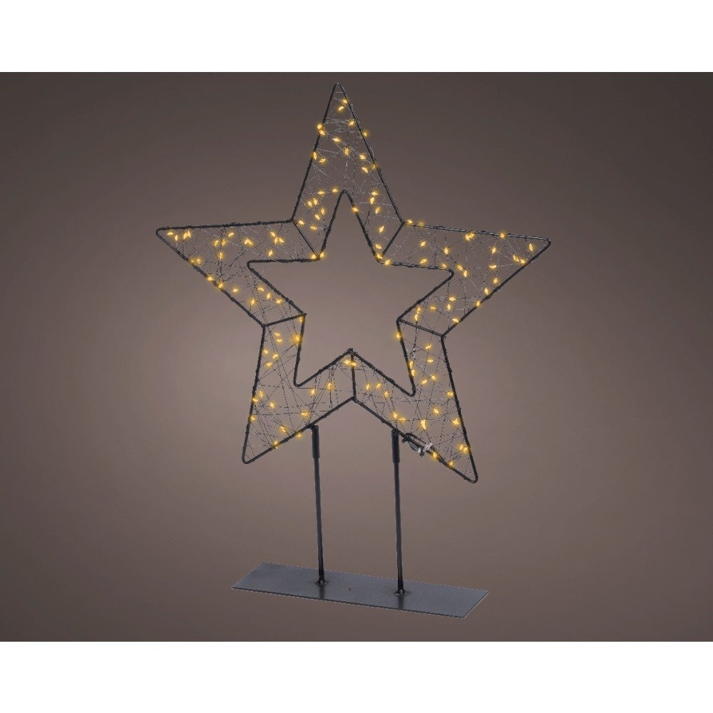 Tafellamp ster | metaal | zwart/klassiek warm | 38cm