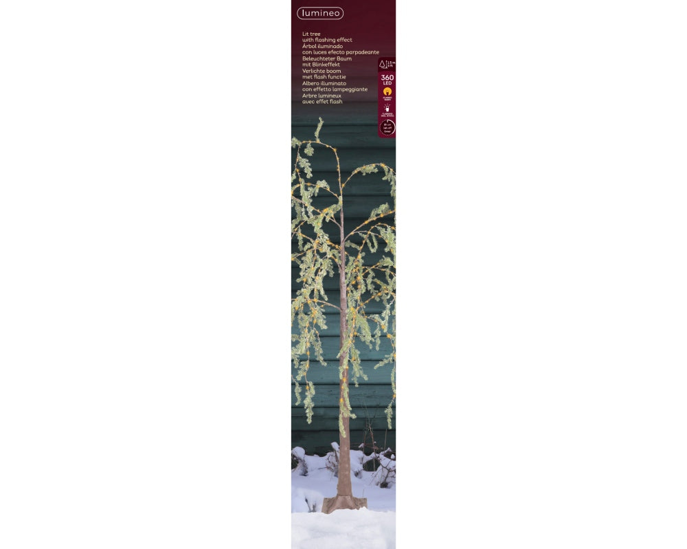 Wilgenboom voor buiten | 360 LED lampjes | bruin/klassiek warm wit | 150cm