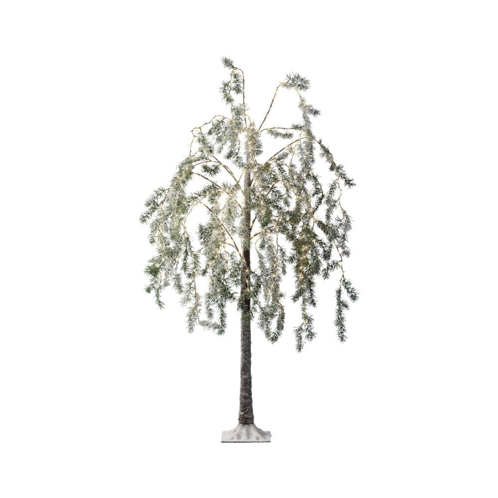 Boom voor buiten met verlichting | kunststof | groen/warm wit | 150cm