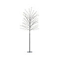 Boom voor buiten met verlichting | ijzer | zwart/warm wit | ø70x180cm