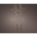 LED tuinsteker rendier | metaal | zwart/warm wit | 47cm