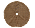 Kerstboomrok bruin | polyester | 90cm